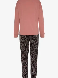 Pyjama au superbe motif sergé chevron