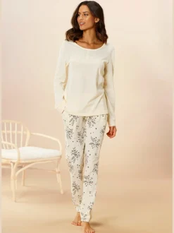 Pyjama avec imprimé branches florales