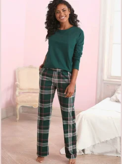 Pyjama avec large ceinture élastique effet smocké