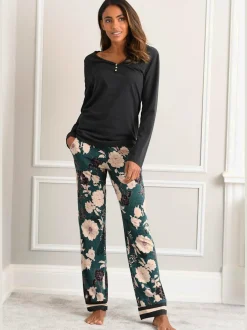 Pyjama avec pantalon imprimé tendance