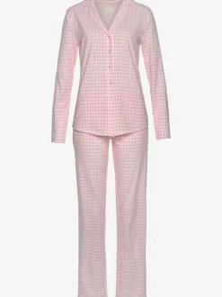 Pyjama classique avec imprimé discret sur toute la surface
