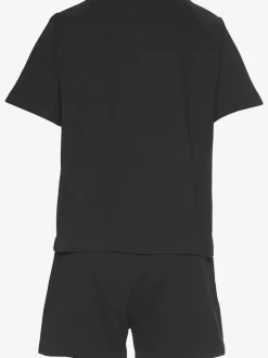 Pyjama court avec imprimé texte devant