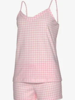 Pyjama court avec rayures discrètes