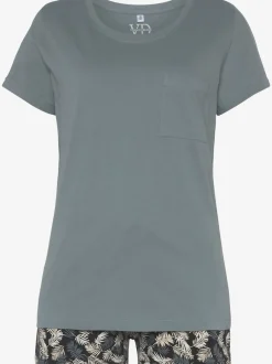 Pyjama court avec short imprimé