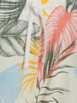 Pyjama court classique à motif tropical