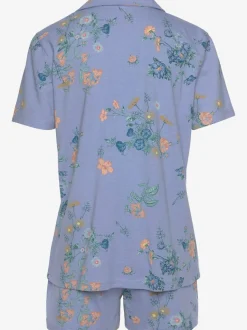 Pyjama court fantaisie coupe classique