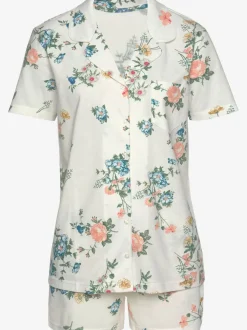 Pyjama court fantaisie coupe classique