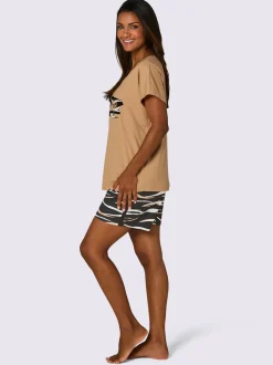 Pyjama court jersey fin