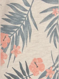 Pyjama court à motif tropical