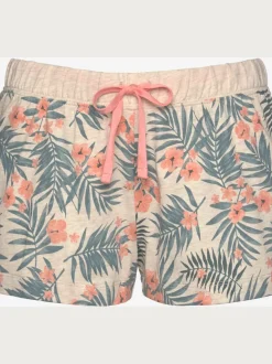 Pyjama court à motif tropical