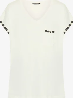 Pyjama court t-shirt avec manches à bords francs