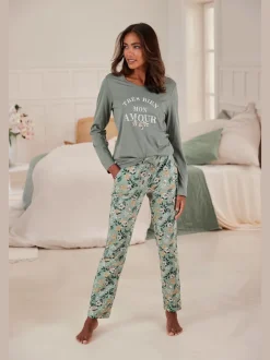Pyjama à imprimé floral