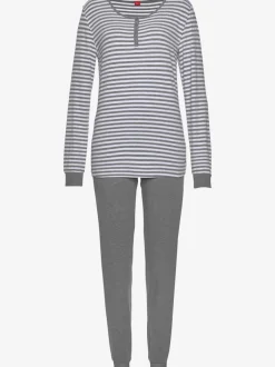 Pyjama imprimé, manches et jambes longues