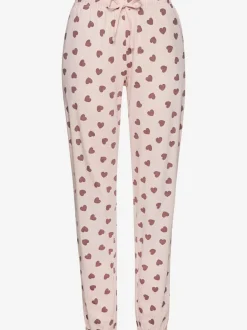 Pyjama long avec motif cœur