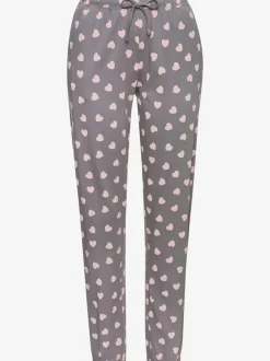 Pyjama long avec motif cœur