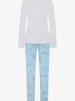 Pyjama manches longues avec encolure ronde