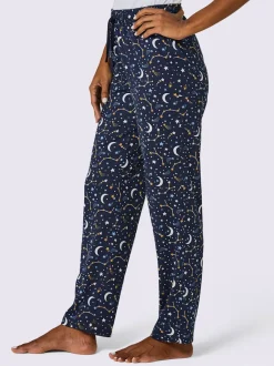 Pyjama-pantalon jersey fin