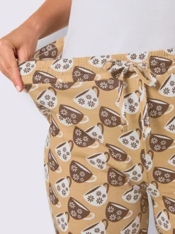 Pyjama-pantalon jersey fin