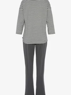 Pyjama à rayures en fils teintés