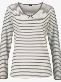 Pyjama à rayures en fils teintés