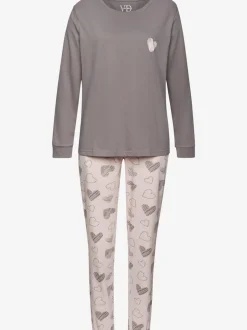 2 pyjamas avec imprimé cœurs