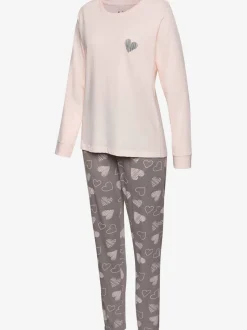 2 pyjamas avec imprimé cœurs