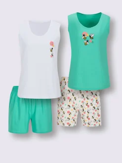 Pyjamas courts jersey fin