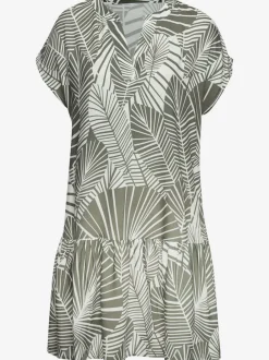 Robe chemisier courte à encolure en v