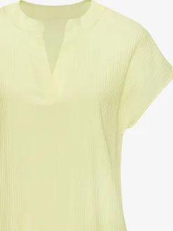 Robe chemisier courte à encolure en v avec mancherons et volants
