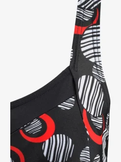 Robe de bain à col V avec jupe à motifs marins
