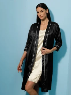 Robe de chambre satin