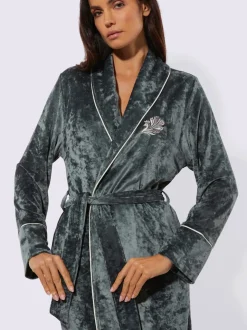 Robe de chambre velours ras