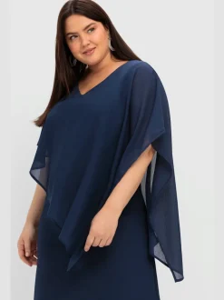 Robe de cocktail style cape