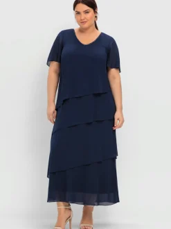 Robe de cocktail style superposé