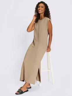 Robe de loisirs sans manches avec fentes latérales