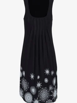 Robe de plage avec plis et jolis motifs imprimés