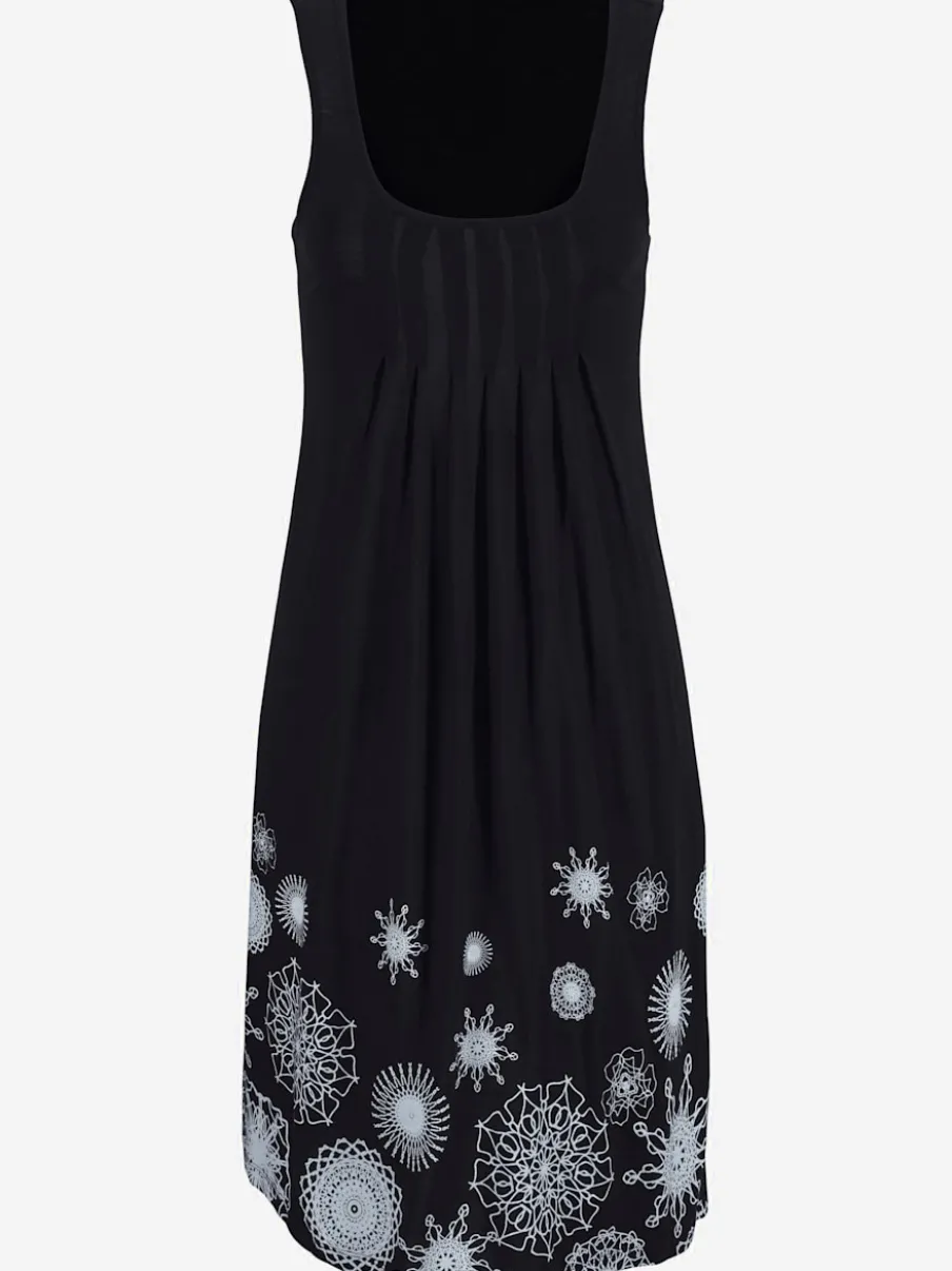 Robe de plage avec plis et jolis motifs imprimés