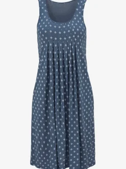 Robe de plage à bretelles avec motifs graphiques fluides