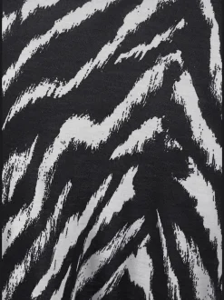 Robe de plage courte à motifs animaliers décontractée