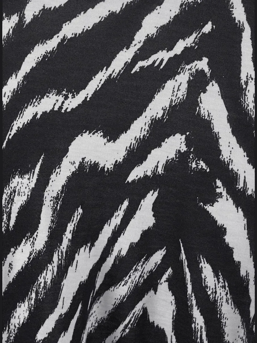 Robe de plage courte à motifs animaliers décontractée