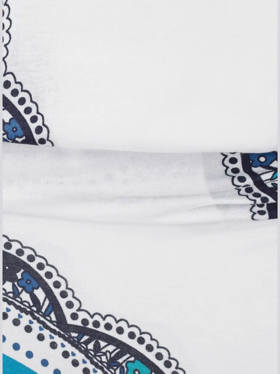 Robe de plage décontractée avec motifs estivaux et bretelles ajustables