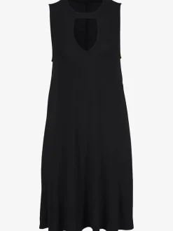 Robe de plage à encolure choker sans manches et ample