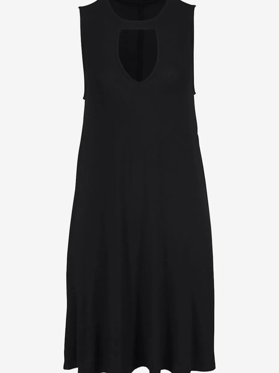 Robe de plage à encolure choker sans manches et ample