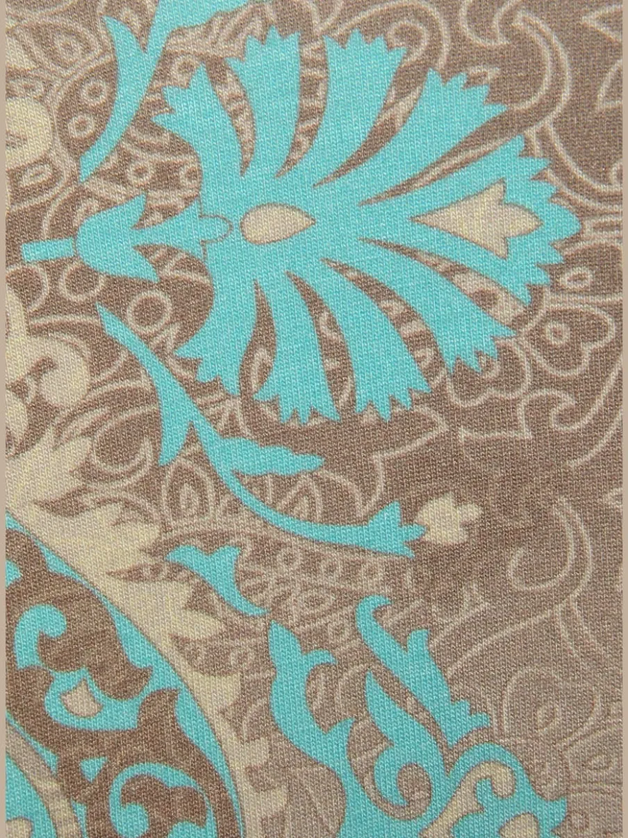 Robe de plage imprimée avec bretelles plongeantes croisées