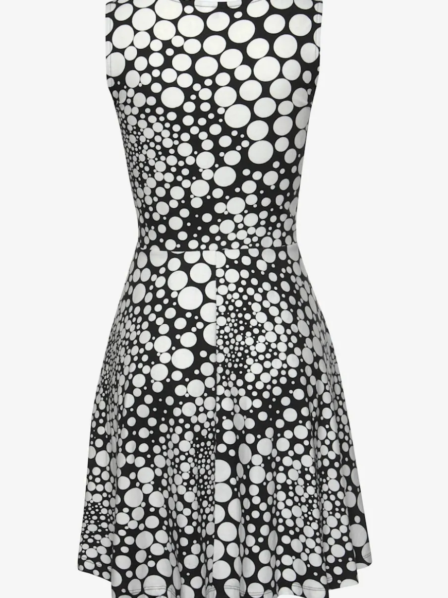 Robe de plage évasée à motif graphique avec débardeur