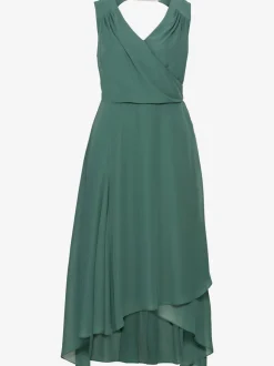 Robe de soirée col v devant et au dos