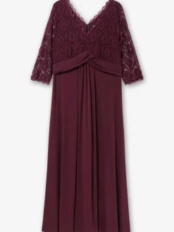 Robe de soirée dentelle élastique