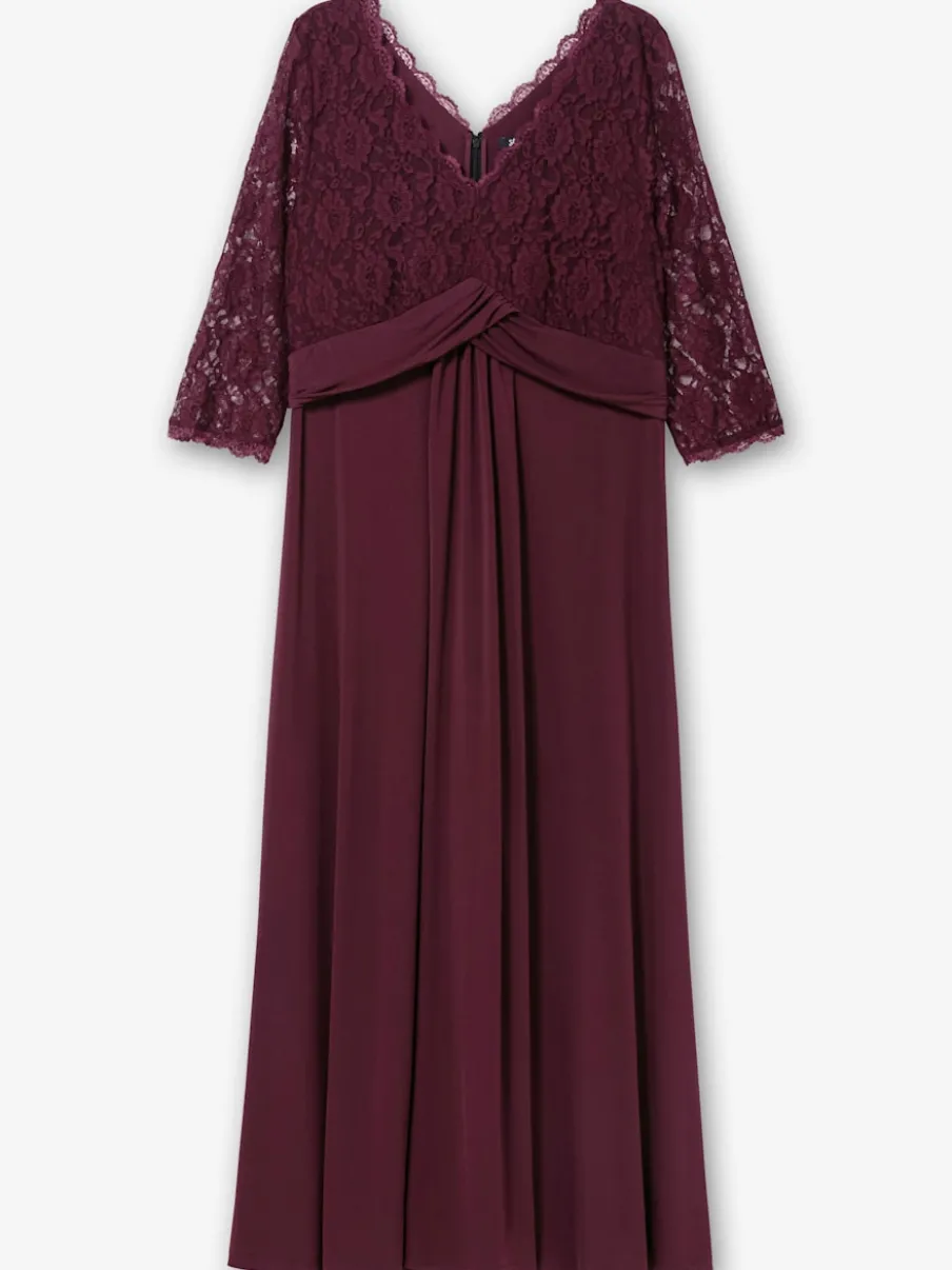 Robe de soirée dentelle élastique