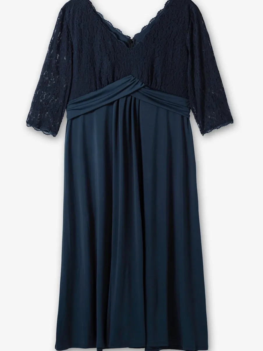 Robe de soirée dentelle élastique