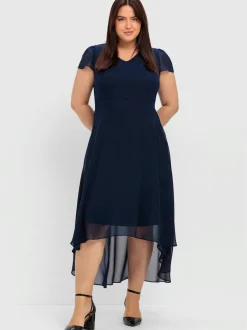 Robe de soirée manches chauve-souris affinantes